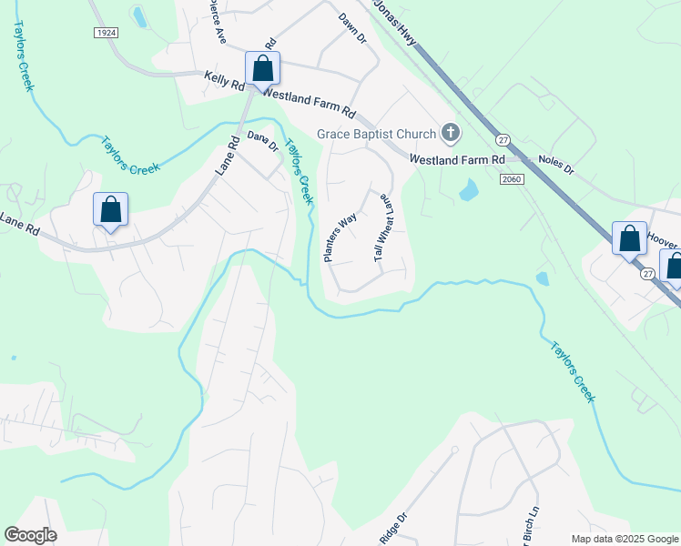 map of restaurants, bars, coffee shops, grocery stores, and more near 505 Planters Way in Mount Holly