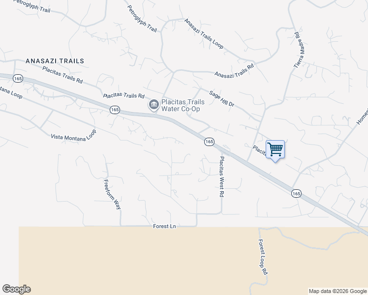 map of restaurants, bars, coffee shops, grocery stores, and more near 5 Frontier Lane in Placitas