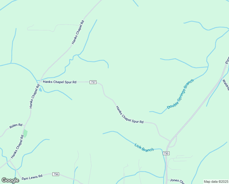 map of restaurants, bars, coffee shops, grocery stores, and more near 227 Hanks Chapel Spur Road in Riceville