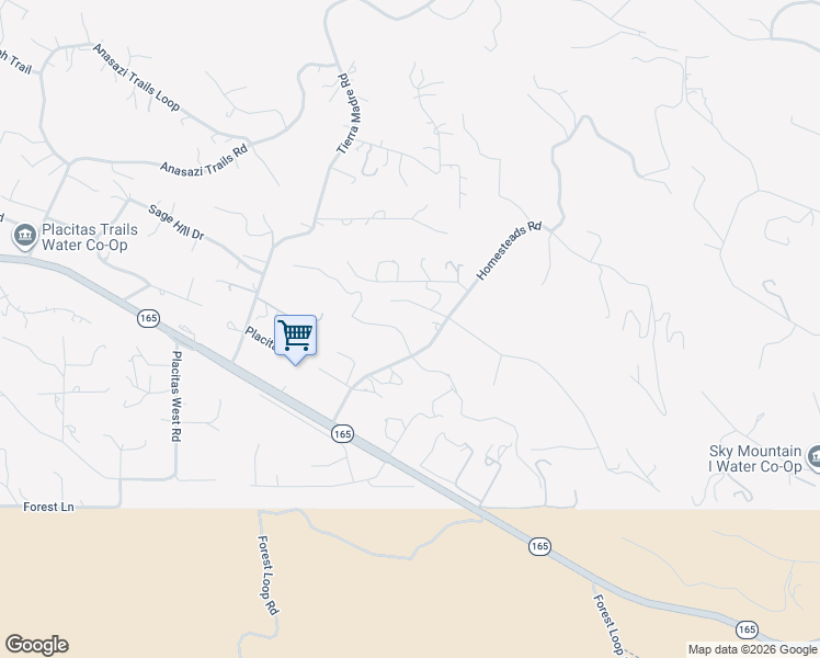 map of restaurants, bars, coffee shops, grocery stores, and more near 21 Homesteads Road in Placitas