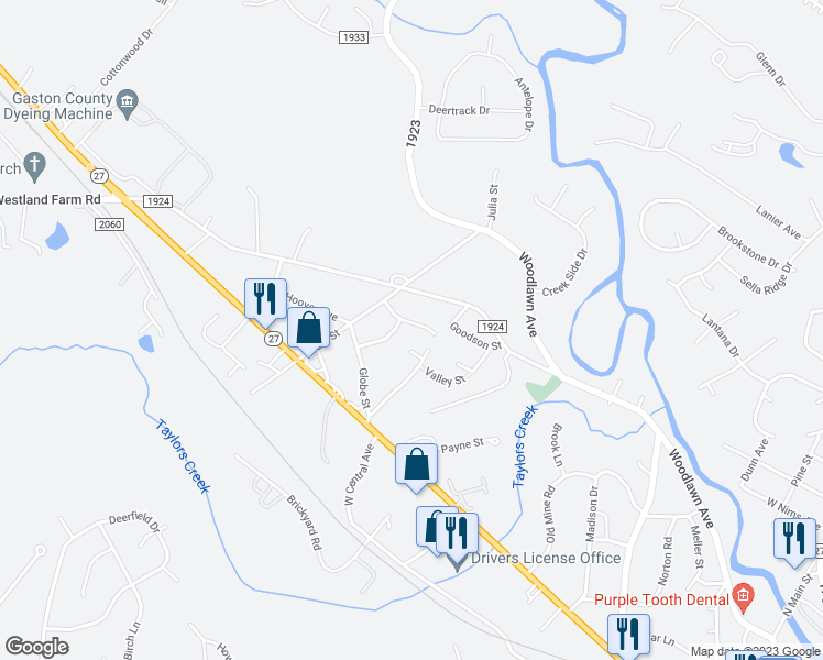 map of restaurants, bars, coffee shops, grocery stores, and more near 200 Clegg Street in Mount Holly