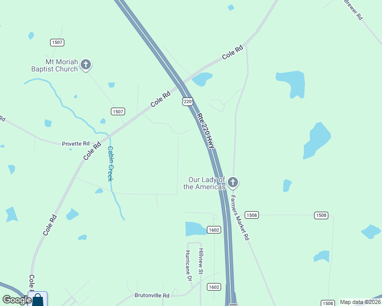map of restaurants, bars, coffee shops, grocery stores, and more near 438 Bowman Road in Candor