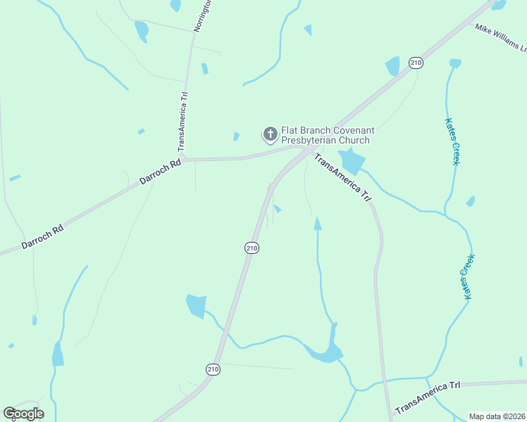 map of restaurants, bars, coffee shops, grocery stores, and more near 7363 Highway 210 in Bunnlevel
