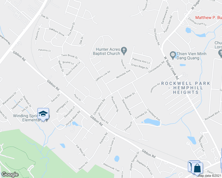 map of restaurants, bars, coffee shops, grocery stores, and more near 4012 Brandie Glen Road in Charlotte
