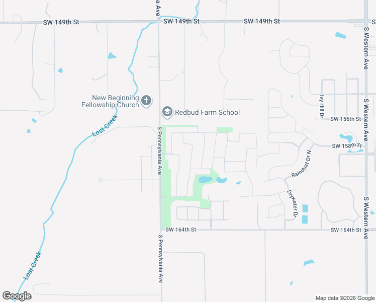 map of restaurants, bars, coffee shops, grocery stores, and more near 16016 Buffalo Drive in Oklahoma City