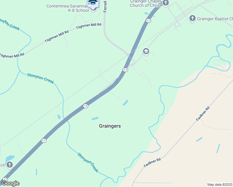 map of restaurants, bars, coffee shops, grocery stores, and more near 3349 North Carolina 11 South in Kinston