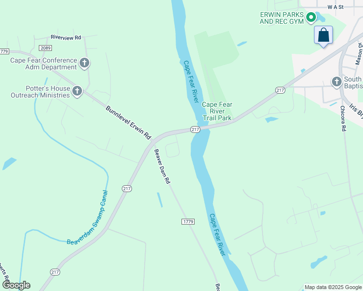 map of restaurants, bars, coffee shops, grocery stores, and more near 73 Waters Edge Drive in Erwin