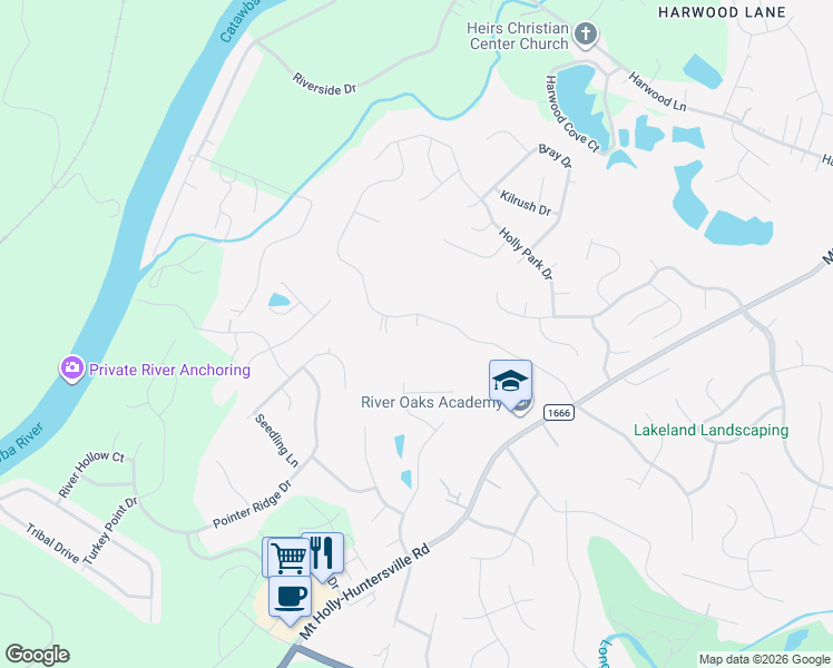 map of restaurants, bars, coffee shops, grocery stores, and more near 1200 Elvaston Circle in Charlotte