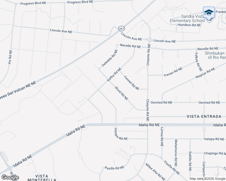 map of restaurants, bars, coffee shops, grocery stores, and more near 3231 Ilford Road Northeast in Rio Rancho