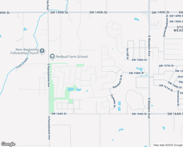 map of restaurants, bars, coffee shops, grocery stores, and more near 1324 Southwest 155th Street in Oklahoma City