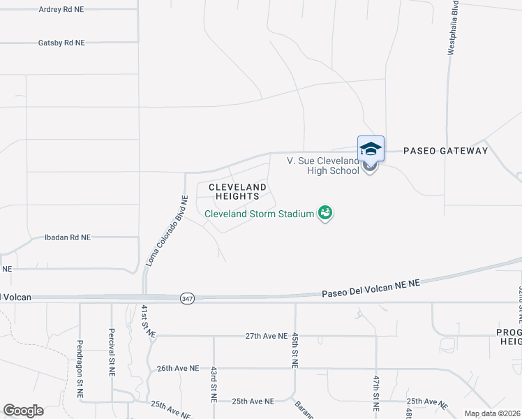 map of restaurants, bars, coffee shops, grocery stores, and more near 3325 Berkshire Road Northeast in Rio Rancho
