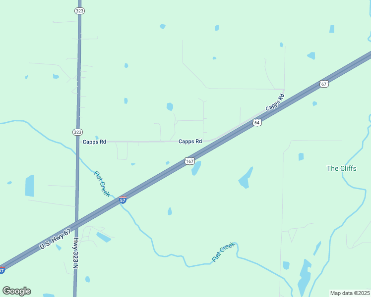 map of restaurants, bars, coffee shops, grocery stores, and more near 172 Capps Road in Judsonia