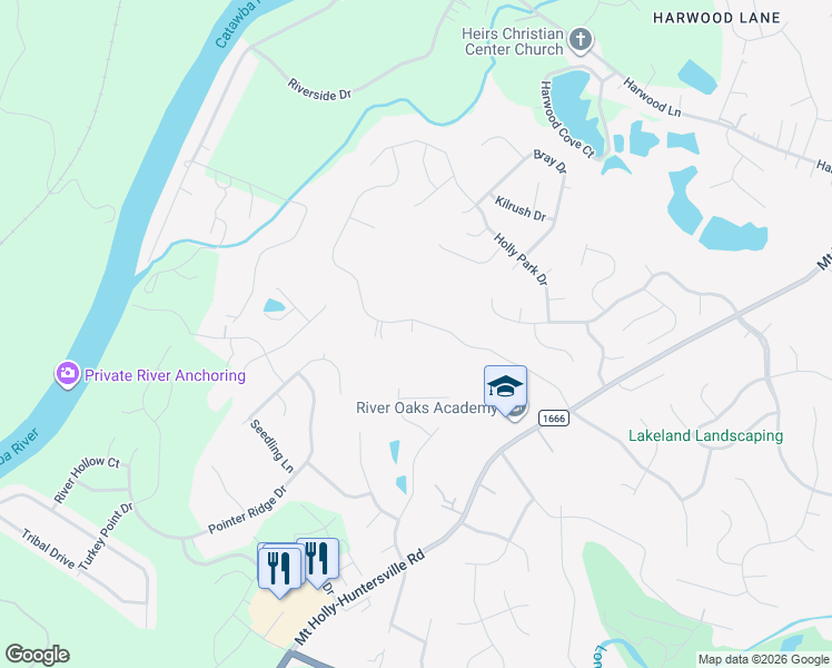 map of restaurants, bars, coffee shops, grocery stores, and more near 1200 Elvaston Circle in Charlotte