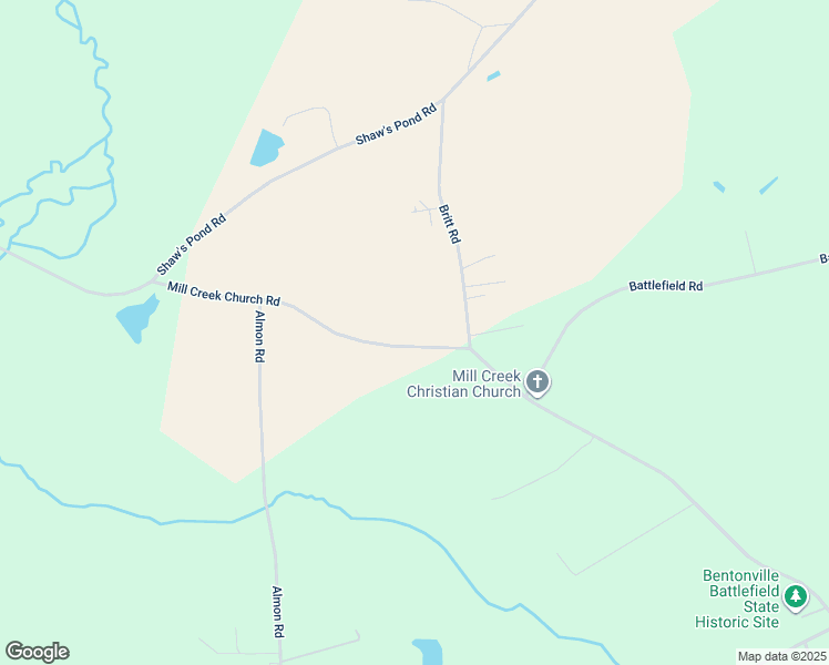map of restaurants, bars, coffee shops, grocery stores, and more near 493 Mill Creek Church Road in Newton Grove