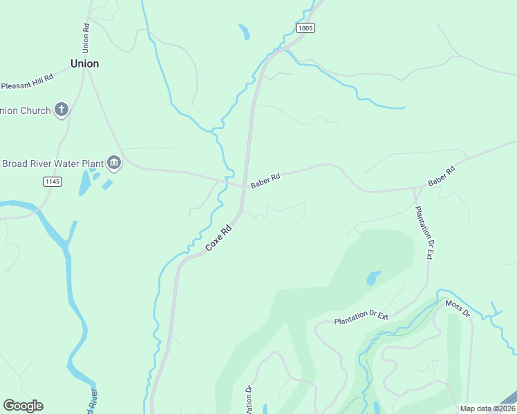 map of restaurants, bars, coffee shops, grocery stores, and more near 181 Coxe Ridge in Rutherfordton