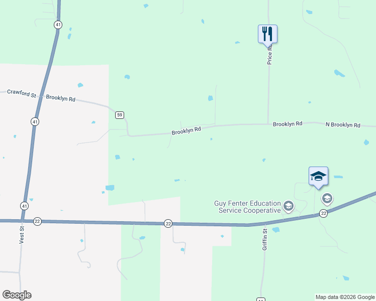 map of restaurants, bars, coffee shops, grocery stores, and more near 615 Brooklyn Road in Branch