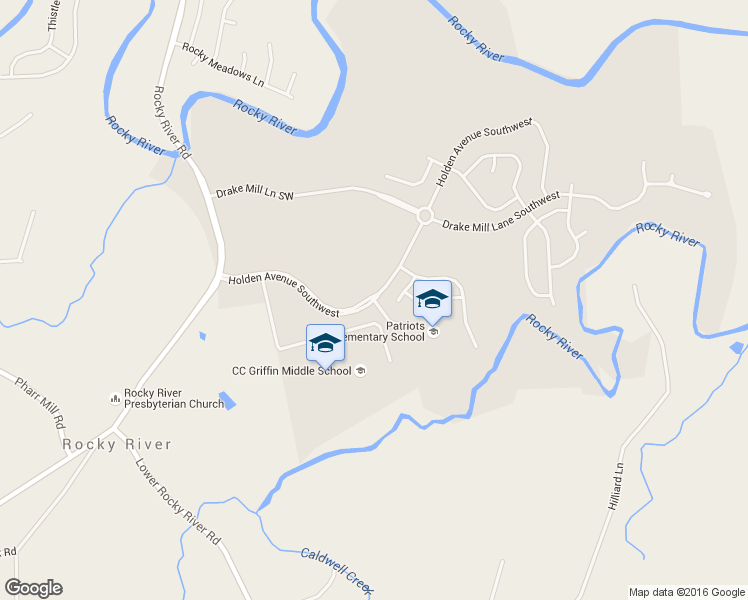 map of restaurants, bars, coffee shops, grocery stores, and more near Holden Avenue in Concord