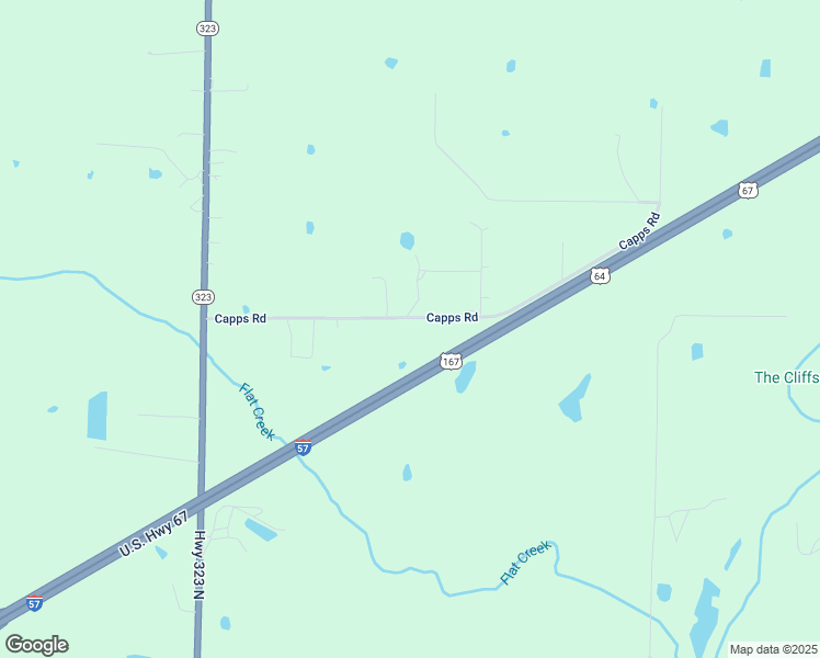 map of restaurants, bars, coffee shops, grocery stores, and more near 172 Capps Road in Judsonia