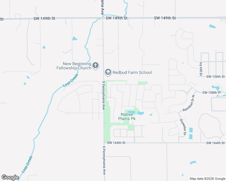 map of restaurants, bars, coffee shops, grocery stores, and more near 15813 Tall Grass Drive in Oklahoma City