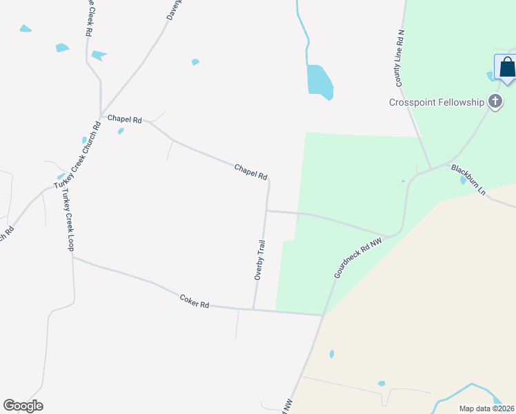 map of restaurants, bars, coffee shops, grocery stores, and more near 455 Chapel Road in Tullahoma