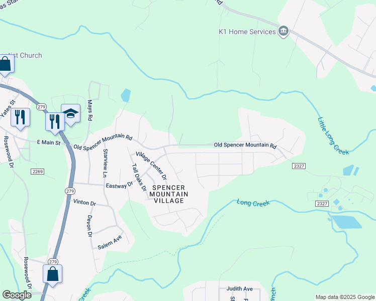 map of restaurants, bars, coffee shops, grocery stores, and more near 1766 Eastway Drive in Dallas
