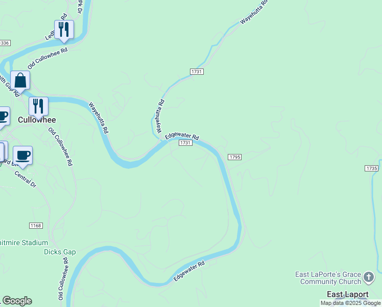 map of restaurants, bars, coffee shops, grocery stores, and more near 144 South Wayehutta Road in Cullowhee