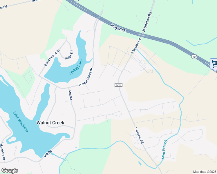 map of restaurants, bars, coffee shops, grocery stores, and more near 287 South Beston Road in La Grange