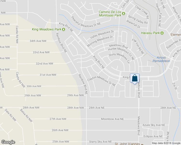 map of restaurants, bars, coffee shops, grocery stores, and more near 3158 Thoreau Meadows Drive Northeast in Rio Rancho