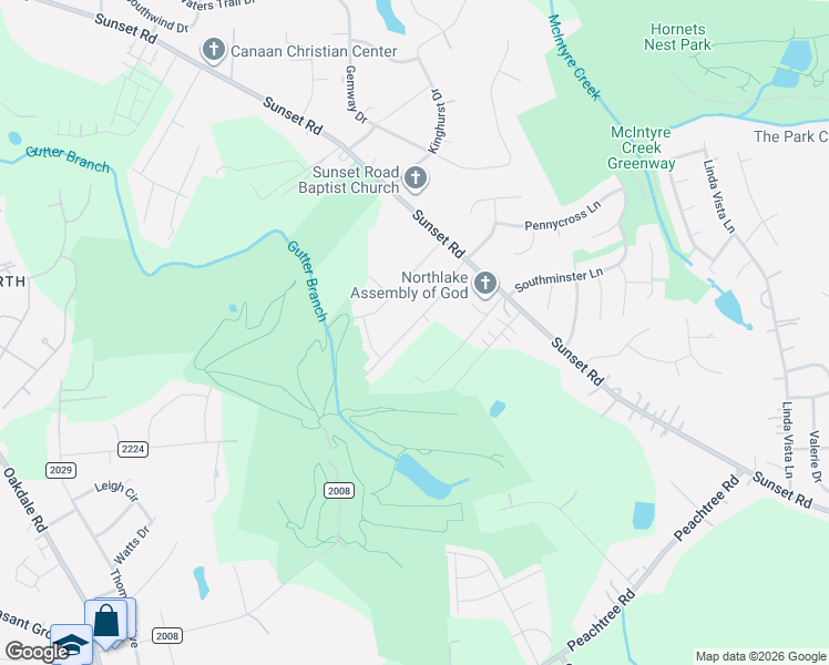 map of restaurants, bars, coffee shops, grocery stores, and more near in Charlotte