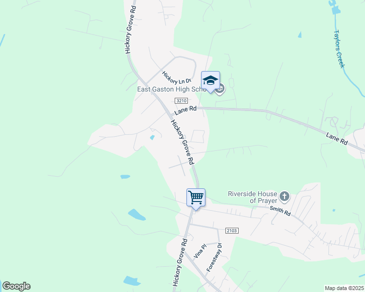 map of restaurants, bars, coffee shops, grocery stores, and more near 4401 Hickory Grove Road in Mount Holly