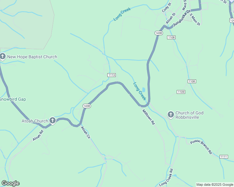 map of restaurants, bars, coffee shops, grocery stores, and more near 861 Snowbird Road in Robbinsville