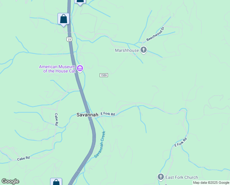 map of restaurants, bars, coffee shops, grocery stores, and more near 212 Timber Leaf Dr in Sylva