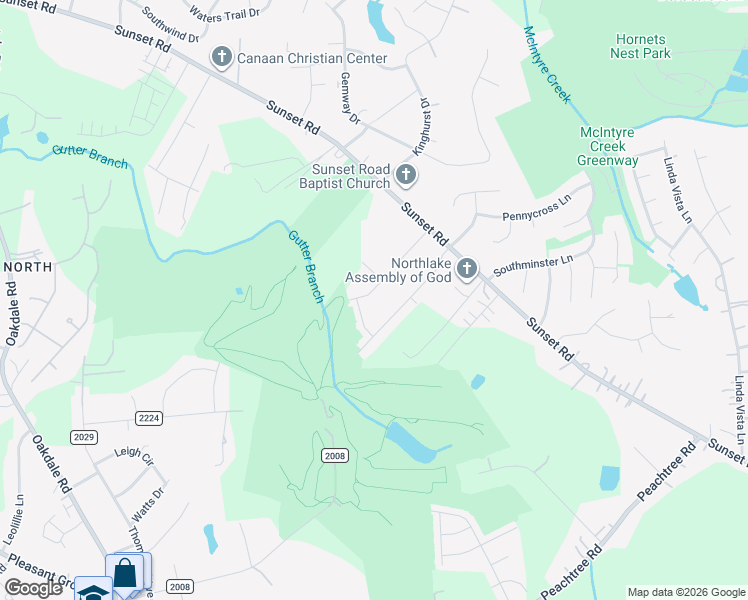 map of restaurants, bars, coffee shops, grocery stores, and more near in Charlotte