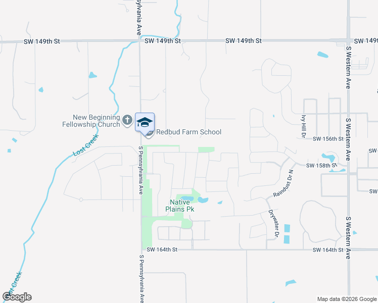 map of restaurants, bars, coffee shops, grocery stores, and more near 15699 South Virginia Avenue in Oklahoma City