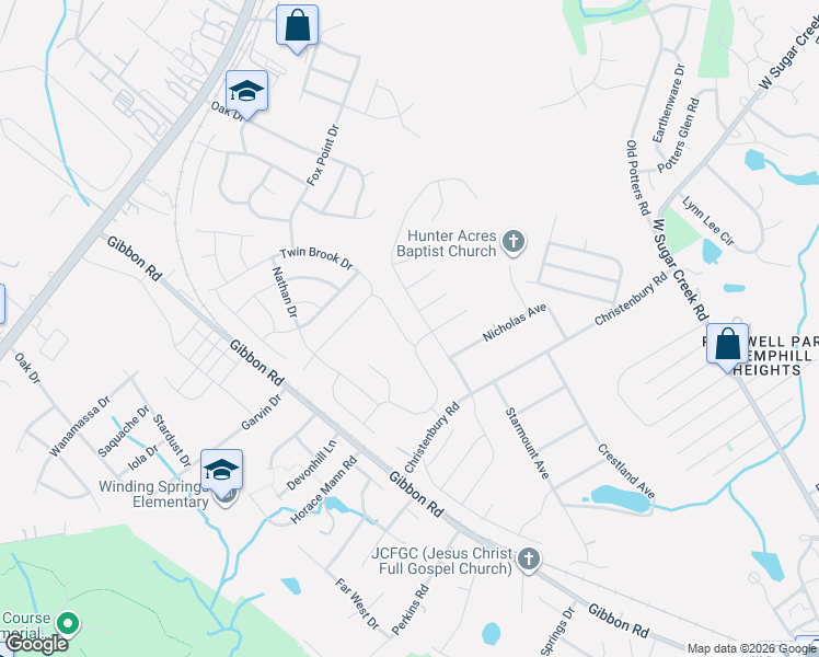 map of restaurants, bars, coffee shops, grocery stores, and more near 4932 Gibbons Link Road in Charlotte