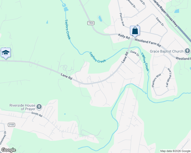 map of restaurants, bars, coffee shops, grocery stores, and more near 1514 Lane Road in Mount Holly