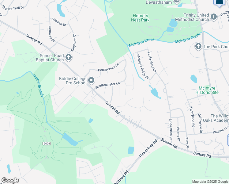 map of restaurants, bars, coffee shops, grocery stores, and more near 2708 Stowmarket Place in Charlotte
