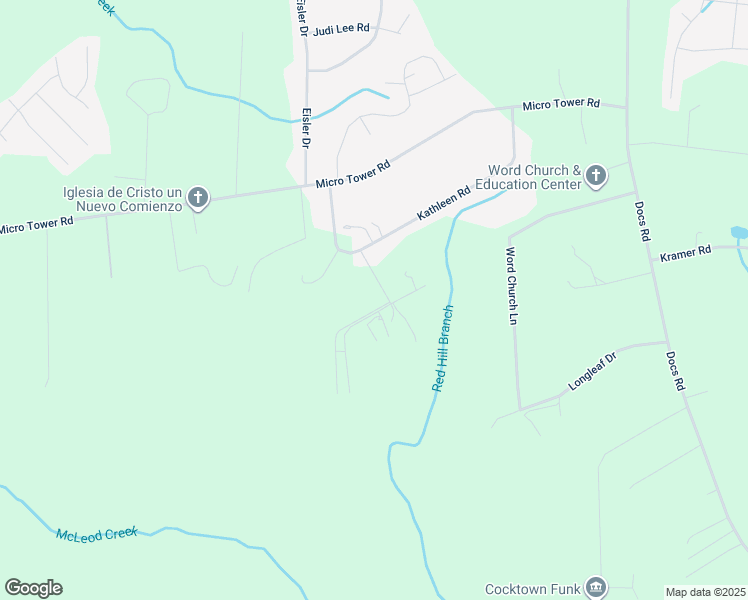 map of restaurants, bars, coffee shops, grocery stores, and more near 336 Cherokee Lane in Lillington