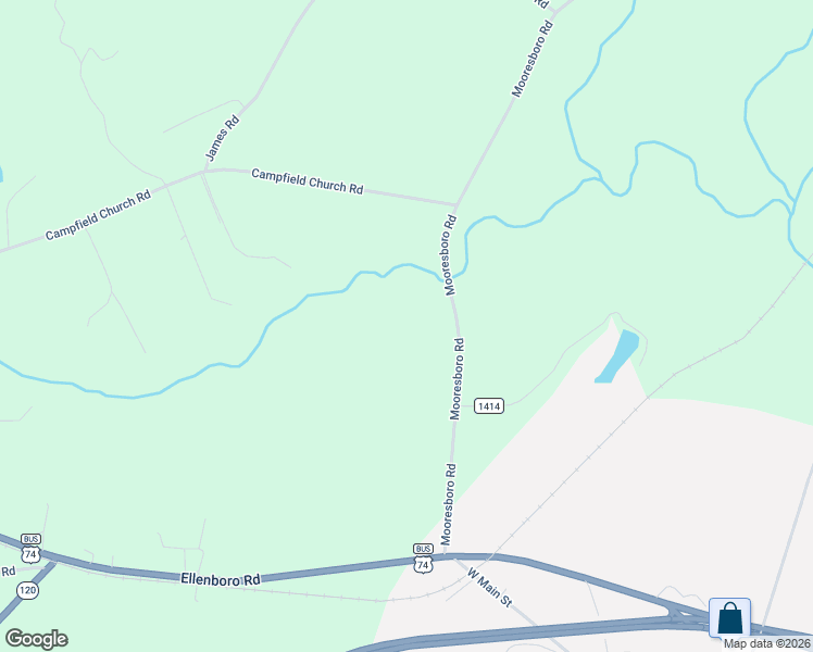 map of restaurants, bars, coffee shops, grocery stores, and more near 159 Mooresboro Road in Mooresboro