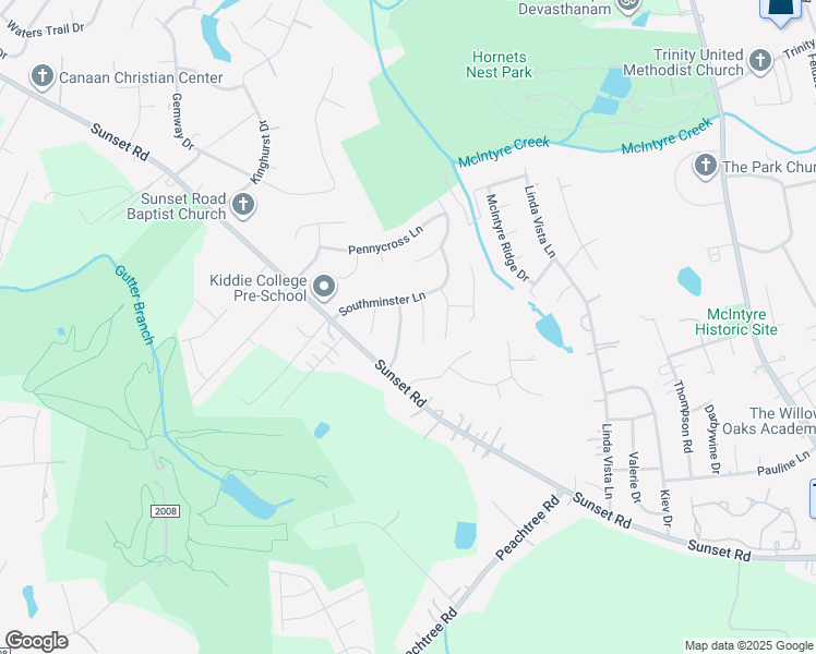 map of restaurants, bars, coffee shops, grocery stores, and more near 2708 Stowmarket Place in Charlotte