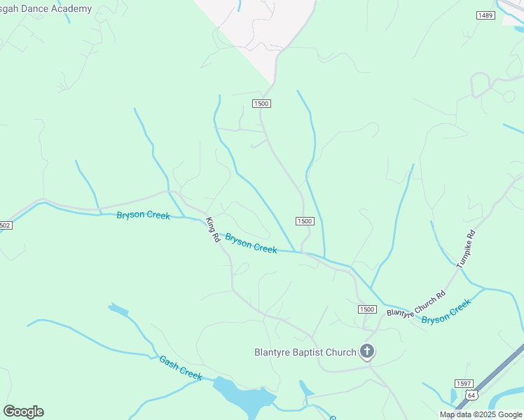 map of restaurants, bars, coffee shops, grocery stores, and more near 1-35 King Circle in Pisgah Forest