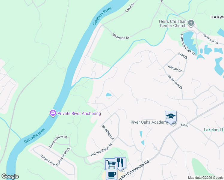 map of restaurants, bars, coffee shops, grocery stores, and more near in Charlotte