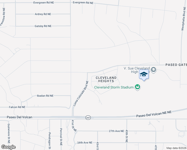 map of restaurants, bars, coffee shops, grocery stores, and more near 4141 Skyline Loop in Rio Rancho