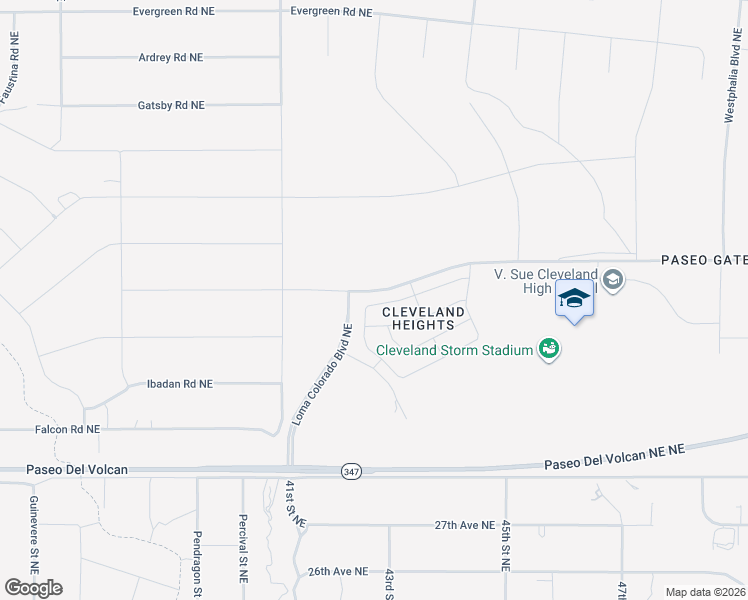 map of restaurants, bars, coffee shops, grocery stores, and more near 4141 Skyline Loop Northeast in Rio Rancho