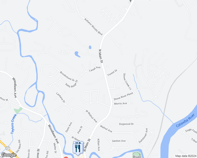 map of restaurants, bars, coffee shops, grocery stores, and more near 111 Jenkins Avenue in Mount Holly