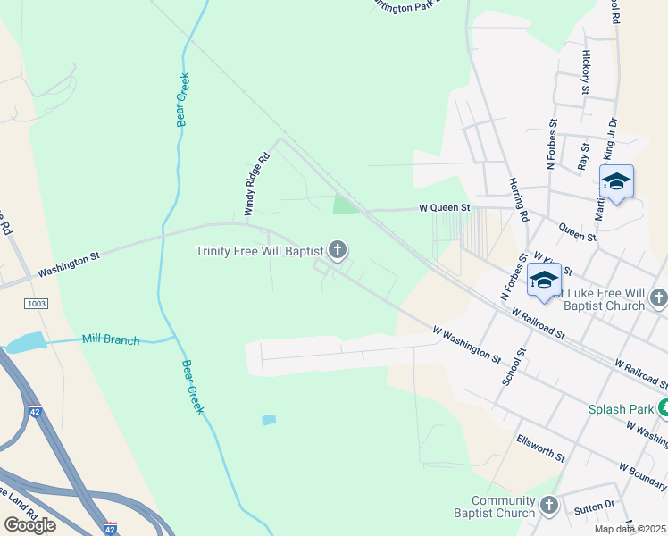 map of restaurants, bars, coffee shops, grocery stores, and more near 6260 Washington Street in La Grange