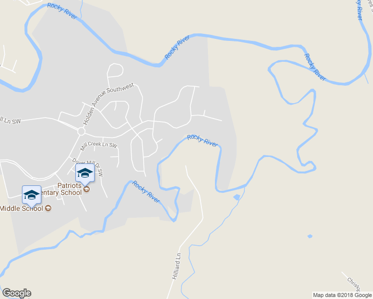 map of restaurants, bars, coffee shops, grocery stores, and more near 7600 Hilliard Lane in Concord