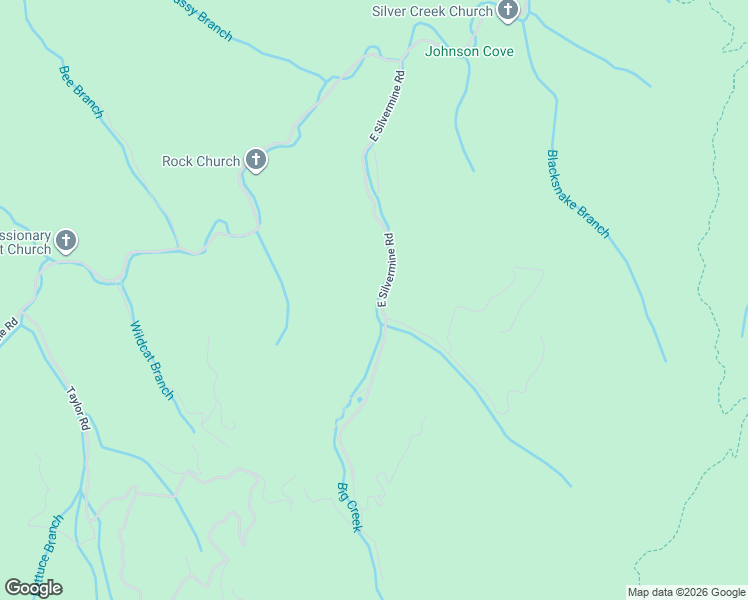 map of restaurants, bars, coffee shops, grocery stores, and more near 606 East Silvermine Road in Bryson City