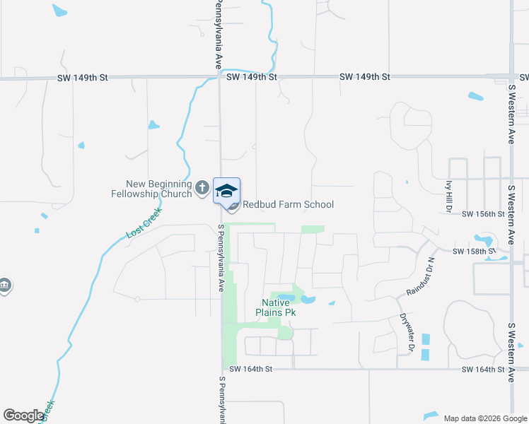 map of restaurants, bars, coffee shops, grocery stores, and more near 15699 South Virginia Avenue in Oklahoma City