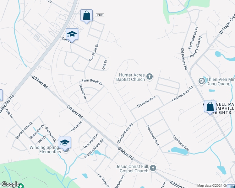 map of restaurants, bars, coffee shops, grocery stores, and more near 4233 Brandie Glen Road in Charlotte